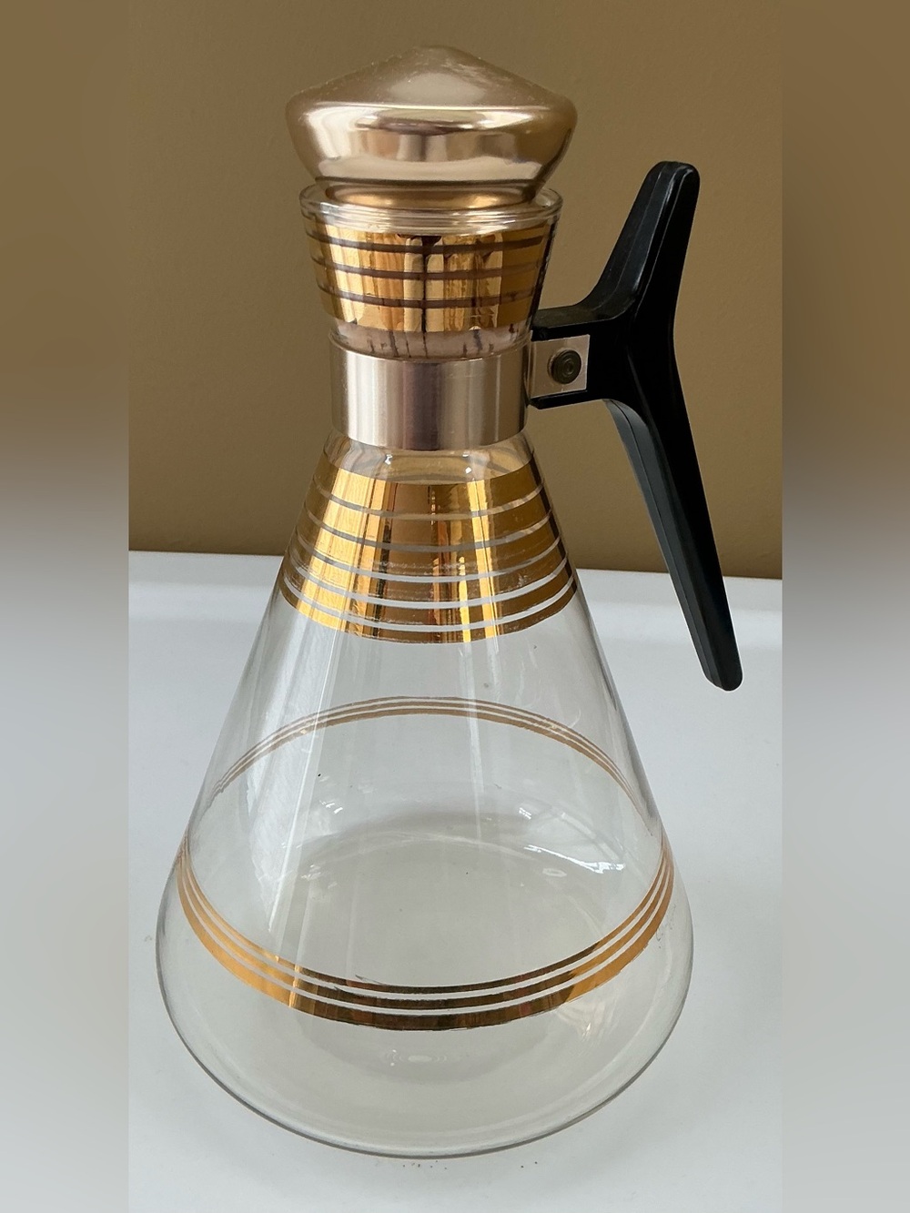 Mid-century modern glass carafe